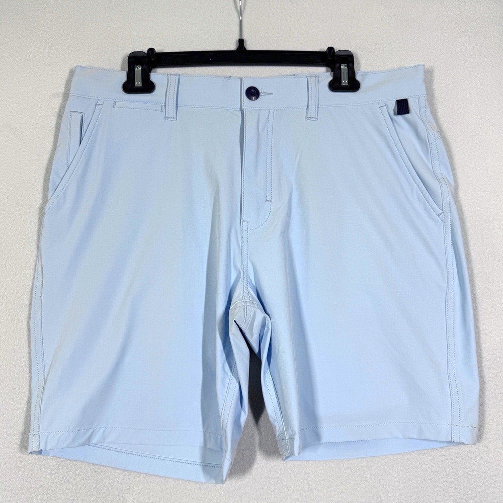 Halsey Sport Shorts 34 Castaway Hybrid Short Blue Performance Chino Drawstring